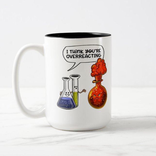Taza Bicolor Ciencia de la química usted es chiste divertido (Izquierda)