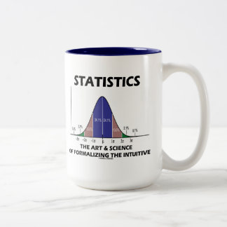 Taza Bicolor Ciencia del arte de las estadísticas de la