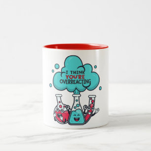 Taza Bicolor Ciencia Lover, creo que estás exagerando