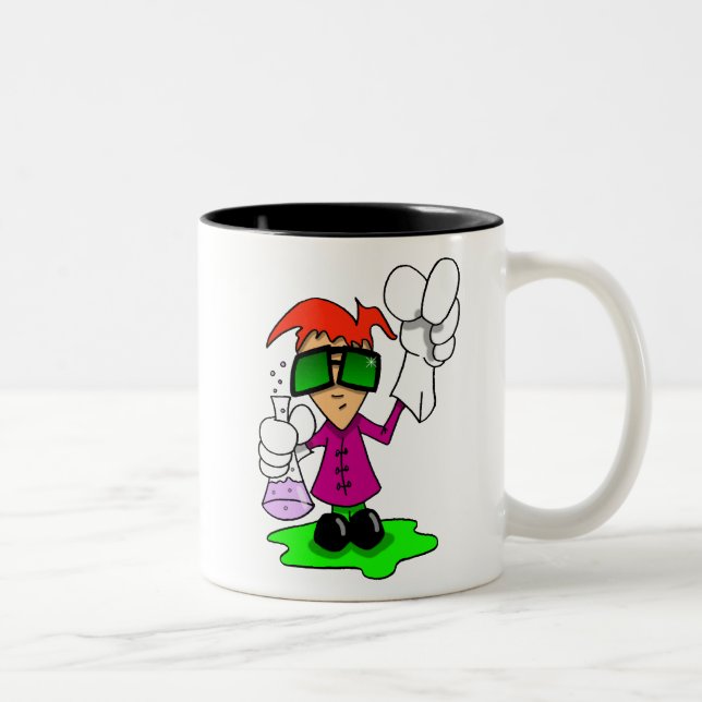 Taza Bicolor Científico enojado de Lil (Derecha)