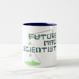 Taza Bicolor Científico Loco del Futuro