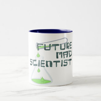 Taza Bicolor Científico Loco del Futuro