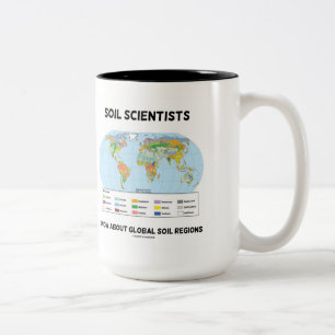 Taza Bicolor Científicos del suelo conocen las regiones globale