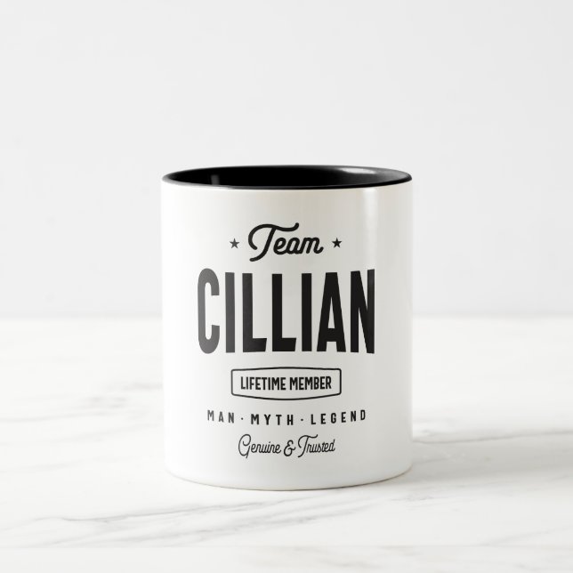 Taza Bicolor Cillian Lifetime Member Nombre Personalizado Cilli (Centro)