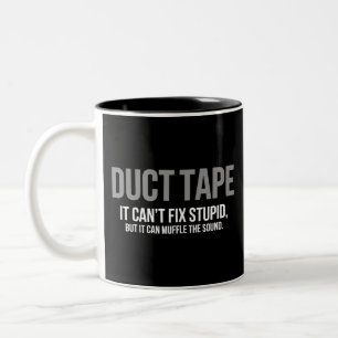 Taza Bicolor Cinta adhesiva amortigua el sonido Humor adulto sa