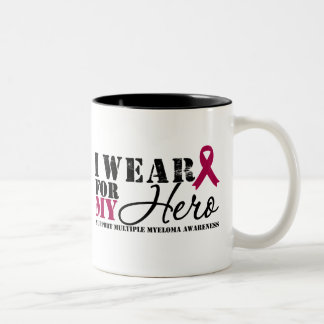 Taza Bicolor Cinta del héroe del mieloma múltiple