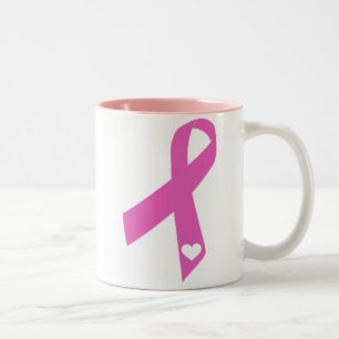 Taza Bicolor Cinta rosada
