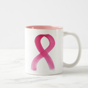Taza Bicolor Cinta rosada
