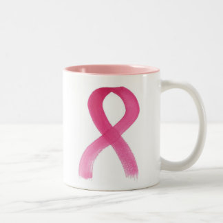 Taza Bicolor Cinta rosada