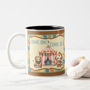Taza Bicolor Circo de bebé