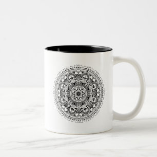 Taza Bicolor Círculo de la mandala