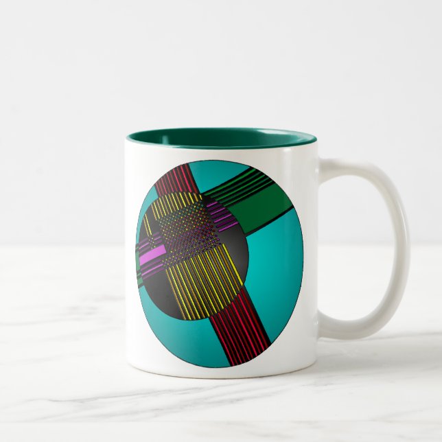 Taza Bicolor Círculos (Derecha)