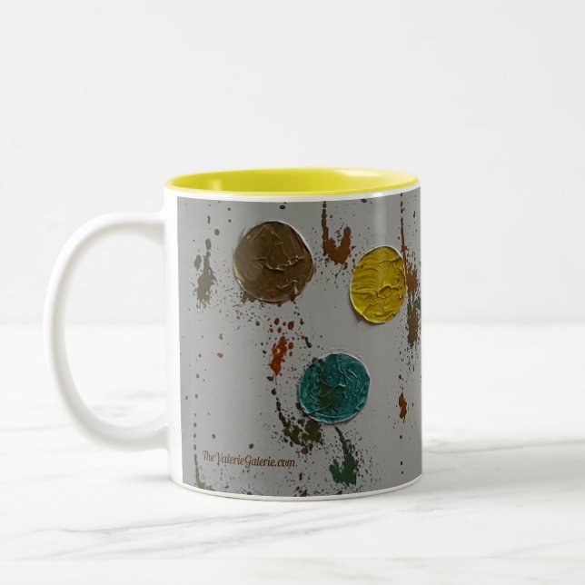 Taza Bicolor CÍRCULOS COLORES Mug de dos manos (Izquierda)