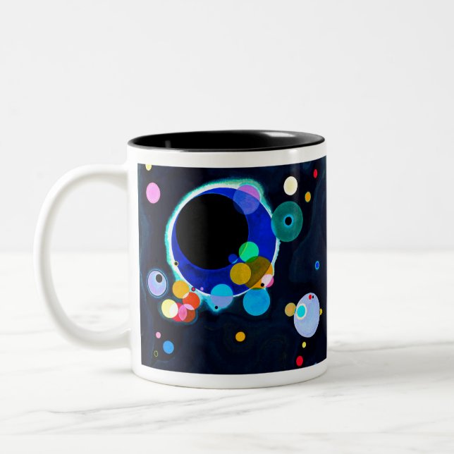 Taza Bicolor Círculos de Kandinsky (Izquierda)