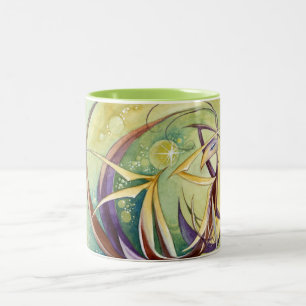 Taza Bicolor Círculos dentro de círculos