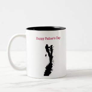 Taza Bicolor Cirujano de árbol árabe feliz tarjeta del día del