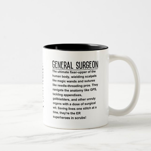 Taza Bicolor Cirujano general (Derecha)