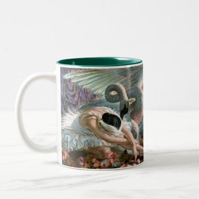 Taza Bicolor Cisne del ballet (Izquierda)