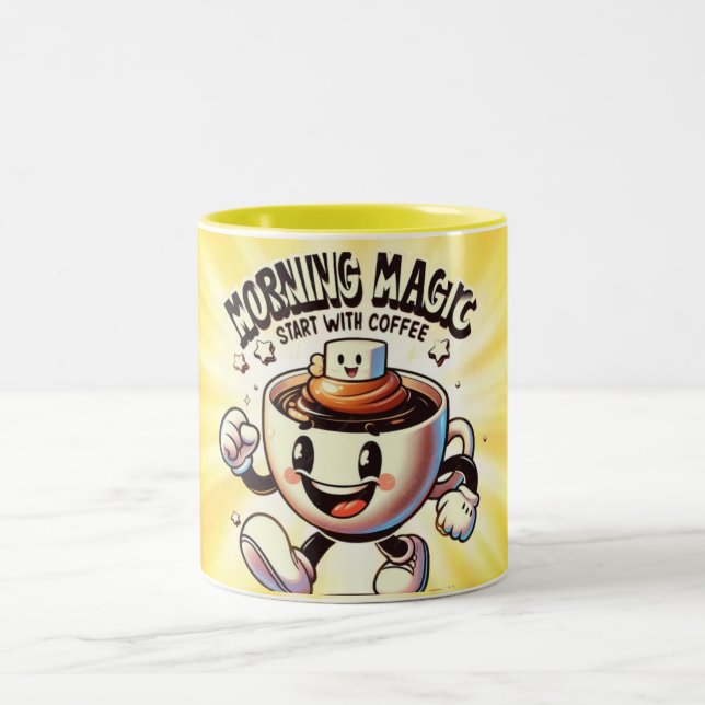 Taza Bicolor Cita caligráfica moderna a mano (Centro)