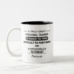 Taza Bicolor Cita de Agradecimiento para Entrenador Personal Pe