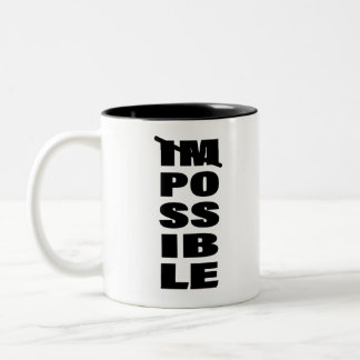 Taza Bicolor Cita de arte inspirador Posibilidades sin fin