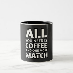 Taza Bicolor Cita de café y juegos