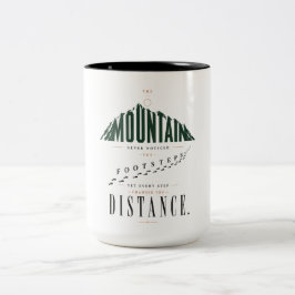 Taza Bicolor Cita de distancia de pasos de montaña