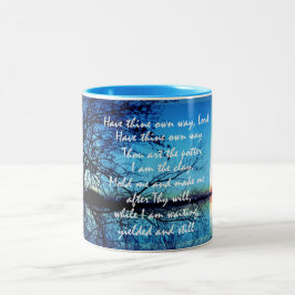 Taza Bicolor Cita de himno cristiano inspirador