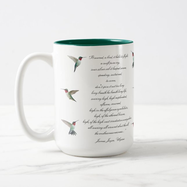 Taza Bicolor Cita de James Joyce (Izquierda)