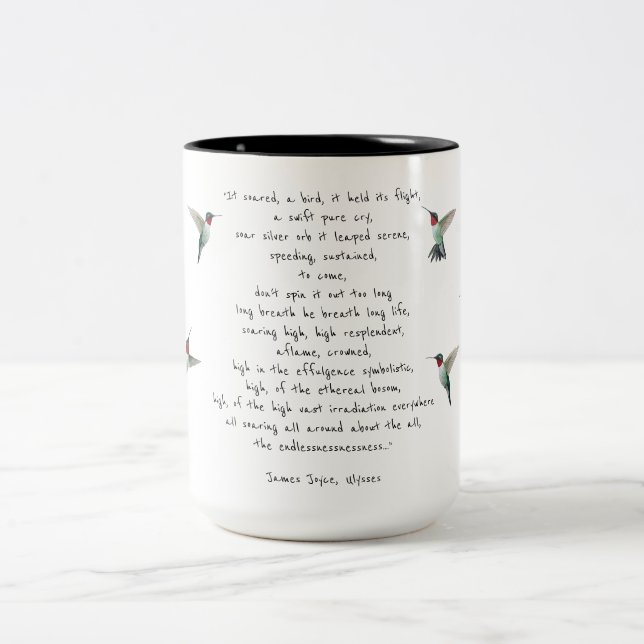 Taza Bicolor Cita de James Joyce (Centro)