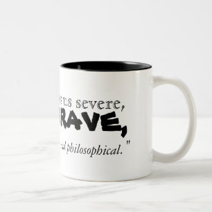 Taza Bicolor Cita de Jonathan Swift sobre el café - Mug