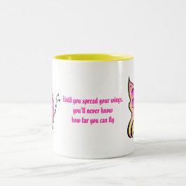 Taza Bicolor Cita de la mariposa