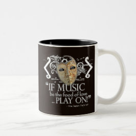 Taza Bicolor Cita de la música de la noche de Reyes