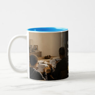 Taza Bicolor Cita de libro en una voz más joven
