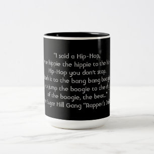 Taza Bicolor Cita de Rap de The Sugar Hill Gang