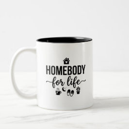 Taza Bicolor Cita de vida hogareña dos tonos
