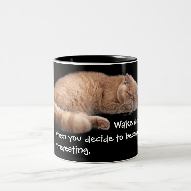 Taza Bicolor Cita de Wake Me (Centro)