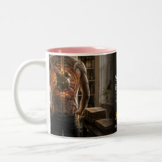 Taza Bicolor Cita del Libro Escasez es un Sistema de Alarma