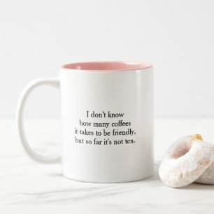 Taza Bicolor Cita divertida de Coffee Lover