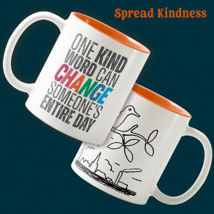 Taza Bicolor Cita divertida de moda