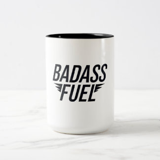 Taza Bicolor Cita divertida de moda sobre el combustible Badass