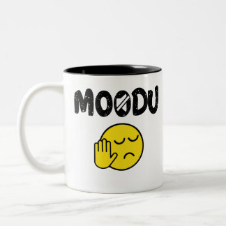 Taza Bicolor Cita divertida de Moodu Tamil Shutup