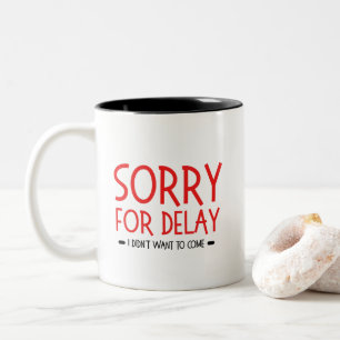 Taza Bicolor cita divertida de oficina, gran regalo para compañ