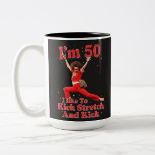 Taza Bicolor Cita divertida de senderismo: Camino para patear,