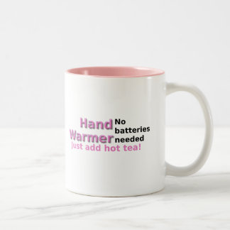 Taza Bicolor Cita divertida de té para calentar la mano