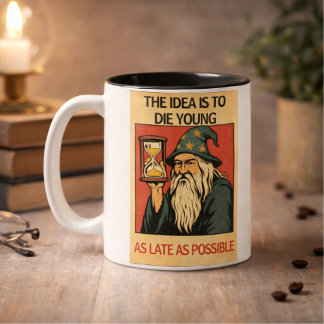 Taza Bicolor Cita Divertida de un Mago