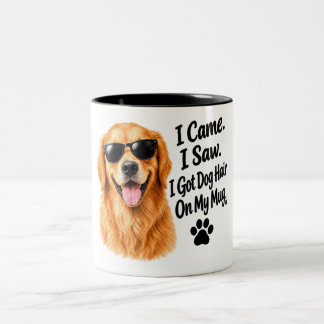 Taza Bicolor Cita divertida para amantes de perros Retriever do