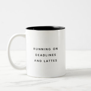 Taza Bicolor Cita Divertida Plazos Colega Lattes Lindo Moderno