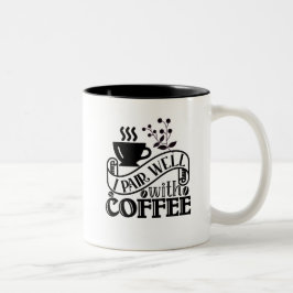 Taza Bicolor Cita divertida sobre tipografía