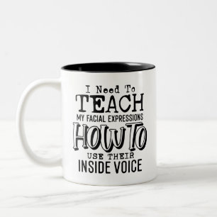 Taza Bicolor Cita graciosa sarcástica